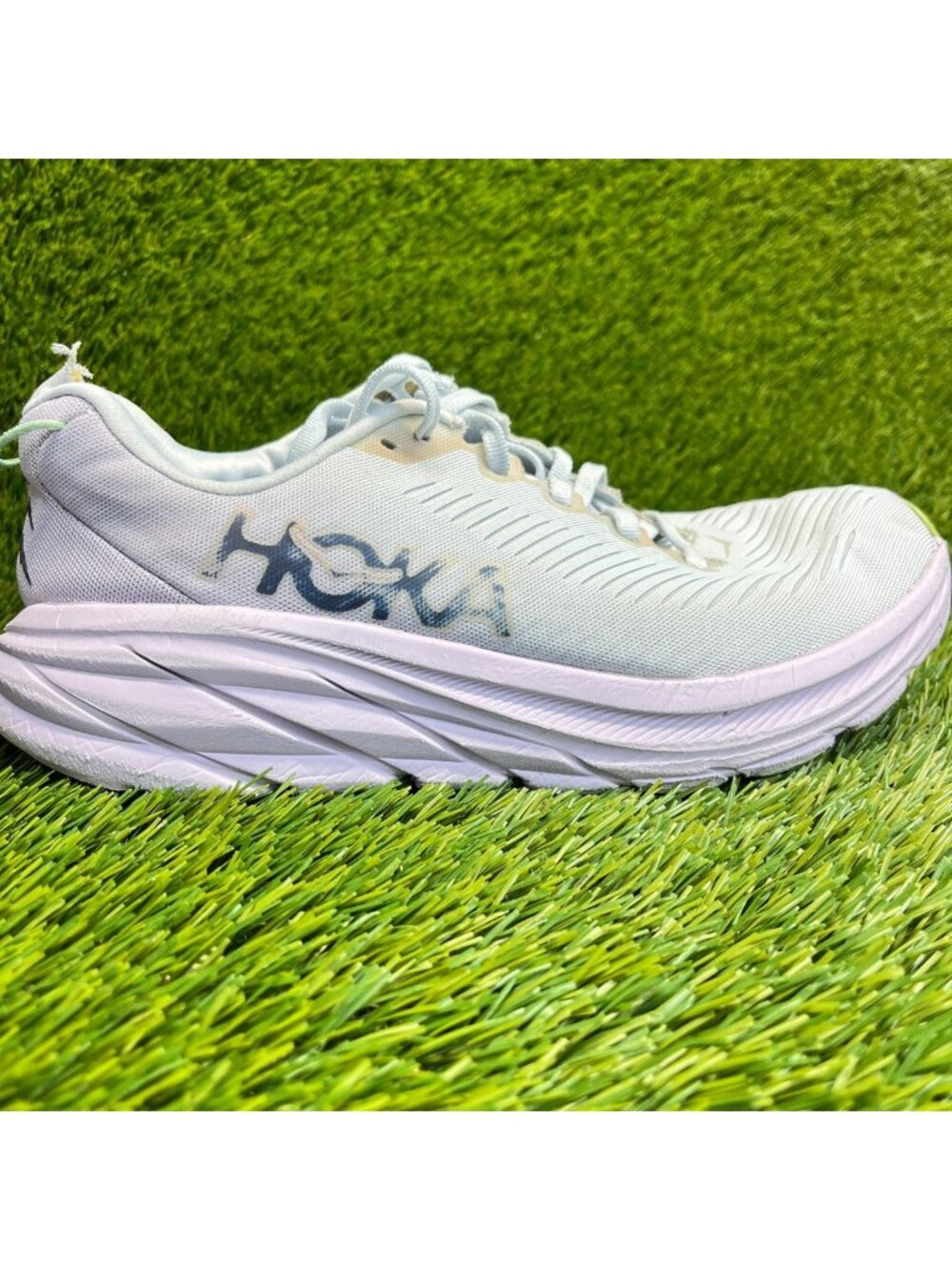 Hoka One One Rincon 3 Womens Size 6.5 Gray Purple Running Walking Shoes Sneakers